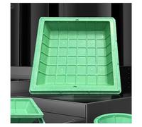 Copertura e telaio in resina resistente, coperchio quadrato invisibile per bacino delle acque reflue per vialetti e marciapiedi, 100 x 100 cm, per uso esterno