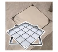 Copertura e telaio per botola in acciaio inossidabile invisibile, resistente, coperchio quadrato da incasso per fossa settica per vialetto, cortile, giardino, design durevole e resistente alle