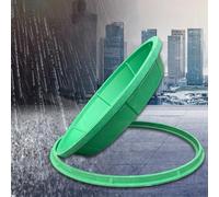 Copertura e telaio per pozzetto, in resina circolare, coperchio antiscivolo per ispezione per uso esterno, design da incasso per la sicurezza,