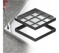 Copertura e telaio quadrato resistente, coperchio per ispezione dello scarico delle tempeste in metallo, copertura da incasso per fosse settiche per cortile, vialetto, marciapiede, parcheggio