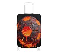 Copertura elastica extra large per valigie lavabile elastica copre la protezione dei bagagli adatta per bagagli da 45-81 cm, Calcio lavico a goccia, S 18-20 in
