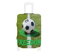 Copertura elastica per bagagli da portare con sé, lavabile, adatta per bagagli da 45 a 81 cm, Campo da calcio verde, XL 29-32 in