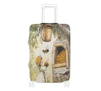 Copertura elastica per bagagli da viaggio, antigraffio, adatta per valigie e bagagli, adatta per bagagli da 45,7 a 81,7 cm, Miele di raccolta delle api, S 18-20 in