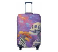 Copertura elastica per bagagli da viaggio con scheletro che tiene fiori in Spac, antipolvere, antigraffio, adatta per valigie da 56-61 cm