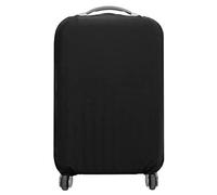 Copertura elastica per bagagli da viaggio, in tessuto di poliestere, con nastro adesivo di fissaggio e cinghia elastica, aperture superiori e laterali per accesso alla maniglia, design distintivo