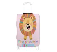 Copertura elastica per bagagli da viaggio, resistente ai graffi, adatta per valigie da 45-81 cm, solo una ragazza che ama il leone, M 22-24 in
