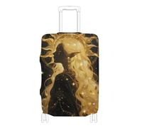 Copertura elastica per bagagli durevole Copertura lavabile valigia copre elementi essenziali da viaggio Adatto per bagagli da 45-81 cm, Fata dell'astrologia dei tarocchi biondi, XL 29-32 in