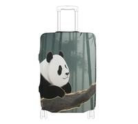 Copertura elastica per bagagli resistente antigraffio per valigie da portare con sé, adatta per bagagli da 45,7 a 81,7 cm, Cina bambù panda, M 22-24 in