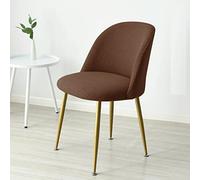 Copertura elastica per sedia da pranzo con schienale basso, 1 pezzo, con schienale corto, per sedie curve, protezione per mobili, facile da montare, elegante e durevole, A14