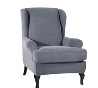 Copertura elastica per sgabello in tessuto spazzolato per pile Polar con design ananas, progettato per una perfetta aderenza su sedie da club, poltrone e sedie a secchiello (grigio scuro)