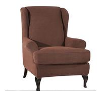 Copertura elastica per sgabello in tessuto spazzolato per pile Polar con design ananas, progettato per una perfetta aderenza su sedie da club, poltrone e sedie a secchiello (caffè scuro)