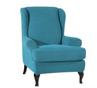 Copertura elastica per sgabello in tessuto spazzolato per pile Polar con design ananas, progettato per una perfetta aderenza su sedie da club, poltrone e sedie a secchiello (verde scuro)