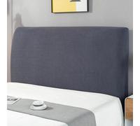 Copertura elastica per testiera, antipolvere, con cambio rapido e orlo elastico, per decorare la camera da letto, 180 cm, colore: cenere metallizzato, protezione perfetta e aggiornamento elegante