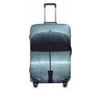 Copertura elastica per valigie con ombrello nero sotto la pioggia, protezione elastica per bagagli da viaggio, resistente ai graffi, adatta alla maggior parte delle valigie, Nero , XL, boemo
