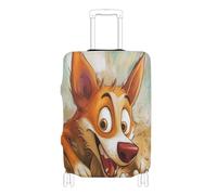 Copertura elastica per valigie, resistente ai graffi, adatta per bagagli da 45,7 a 81,7 cm, Cane che scava per le ossa, XL 29-32 in