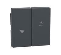 COPERTURA/ELEMENTO DI COMANDO PER PROGRAMMI DI INTERRUTTORI INSTALLATI MERTEN & STORCK Wippe, Sistema M di Merten, Antracite