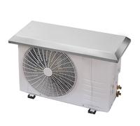 Copertura esterna AC in acciaio inossidabile, protezione resistente alle intemperie per unità di condizionatore d'aria, scudo pompa di calore, protezione durevole del compressore