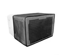 Copertura esterna della maglia di CA per i condizionatori d'aria della finestra a forma di U di Midea 8000/10000/12000 BTU, poliestere 20 "W X 126" D X 13" H, nero/bianco per uso del patio (nero)