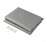 Copertura esterna per parco giochi per bambini, 132 x 228 cm, parasole antipolvere e antipioggia, con resistenza ai raggi UV, materiale 190T/210D, per uso in strutture di divertimento (grigio 190T)