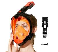 Copertura facciale per snorkeling - 180 gradi Dry Top Snorkeling Face Cover | Attrezzatura per la respirazione subacquea con drenaggio automatico per principianti, nuotatori, vacanzieri, esploratori e