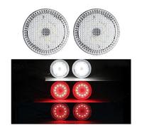 Copertura Faro Auto LED Paraurti Posteriore Riflettore Luci Per Nissan Per Qashqai 2007-13 Per Pathfinder Per Juke 2015-2017 Car Tail Stop Lampada Freno Fari Anteriori(Bianco)