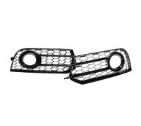 Copertura Fendinebbia Ricambio Compatibile Con A1 8X 2010 2011 2012 2013 2014 2x Maglia A Nido D'ape Fendinebbia Coperchio Lampada Fendinebbia Griglia Paraurti Anteriore Griglia(Chrome Silver)