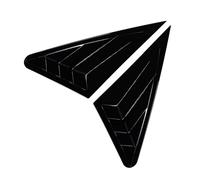 Copertura Feritoia Lunotto Copri Persiana Trim Per A3 S3 8V RS3 Berlina 2014-2020 tenda parasole finestra(Nero)