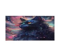 Copertura fluorescente per plafoniere a forma di gatto nero, 1,2 x 6,1 m | Goccia magnetica della casa della decorazione del soffitto dell'ufficio