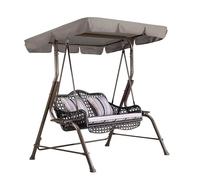 Copertura For Altalena Impermeabile For Tutte Le Stagioni, Resistente Ai Raggi UV, Parte Superiore Di Ricambio For Esterni, For Il Relax In Giardino, Design Antivento.(Gray,249cm*185cm*18cm)