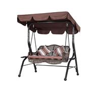 Copertura For Altalena Impermeabile For Tutte Le Stagioni, Resistente Ai Raggi UV, Parte Superiore Di Ricambio For Esterni, For Il Relax In Giardino, Design Antivento.(Brown,190cm*132cm*15cm)