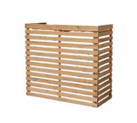 Copertura For Aria Condizionata In Legno Massello For Esterni, Supporto For Piante Da Esterno, Barriera Antirumore Decorativa E Supporto For Fiori Da Giardino, For Unità Esterna(Color2,105x45x95cm)