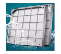 Copertura for bacini fognari ad alta resistenza,Coperture per Fosse settiche Invisibili Decorative，fossa settica quadrata,for cortile,prato, giardino,marciapiede,scuola(5cm,40 * 40cm/15.7 * 15.7in)