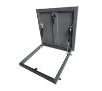 Copertura for botola da tetto in lega di alluminio, porta di accesso di sicurezza interna con serratura, portello di uscita for soffitta antipioggia, fori preforati(60x50cm (24x20in))