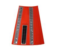 Copertura for cono stradale a LED con ricarica solare - Set di coni di segnalazione controllati dalla luce for lavori edili e uso notturno(Big)