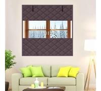 Copertura For Finestre Con Isolamento Termico Da 50-200 Cm Tende Fonoassorbenti Kit Di Isolamento For Finestre A 3 Strati, Coperta Avvolgibile For Finestre Con Chiusura A Strappo(Nero,110x150cm)