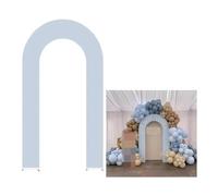 Copertura for fondale ad arco a forma di U for decorazioni feste compleanno e matrimoni, elastica su entrambi i lati, con supporto aperto Copertura per Archi Nuziali(Blue,3ftx5ft)