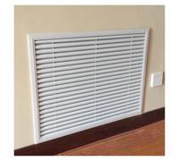 Copertura for griglia di ventilazione in alluminio, 12 14 16 18 26 28 32 34 36 38 46 48 pollici, coperture for radiatori for la casa, copertura for condotto HVAC bianca(12x46in/30.5x116.8cm)