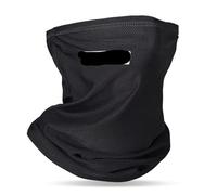 Copertura for il viso con collo in poliestere | Copricollo multicolore for pesca all'aperto, ciclismo, escursionismo(Black)