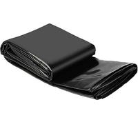 Copertura for laghetto da Esterno, Spessore 0,13 mm, for Piscine, Membrana | Da giardino Sottostrato rinforzato, rivestimenti Fish, pelle HDPE nera(4x4m)