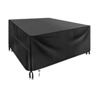 Copertura for mobili da giardino con presa d'aria, impermeabile, antivento, anti-UV, 600D Oxford, confezione 2 Per Mobili Da Giardino(215X215X87cm)
