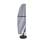 Copertura For Ombrellone Da Giardino 265 Cm, Impermeabile, Anti-UV, 210D, Con Cerniera (adatta For Offset 9 A 12 Piedi) Massima Protezione(GRAY)