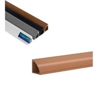 Copertura for pavimento for la gestione dei cavi di prolunga in PVC | Multicolor, 14x14mm O 24x24mm: Da Terra O Da Parete for Ufficio, Bagno, Soggiorno.(Brown,14x14mm/0.55x0.55in)