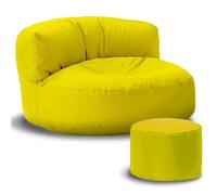 Copertura for poltrona a sacco impermeabile for esterni, senza imbottitura for giardino spiaggia, piscina, poltrona a sacco galleggiant fodera for poltrona a sacco impermeabile senza fodera(Yellow)