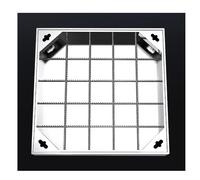 Copertura for pozzetti in acciaio inox, coperchio a scomparsa con cornice, coperchio for gulli, con base, quadrato, for ispezione, invisibile, for Fossa settica(8cm,90 * 90cm/35.4 * 35.4in)
