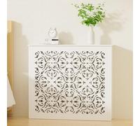 Copertura for Radiatore Bianca con Ripiano Superiore, Impermeabile/Ritardante di Fiamma, Coperture for Riscaldatori for Radiatori, Nascondi Tubi Ingombri(23.6x27.6x7.9in)