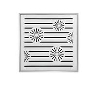 Copertura for Scarico A Pavimento in Acciaio Inossidabile for Bloccare I Detriti, Griglia di Drenaggio for Bacinella di Raccolta Quadrata con Telaio for Vialetto da Giardino Esterno(50x50x3cm)