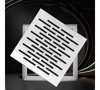 Copertura for Scarico Esterno, Griglia Quadrata con Telaio Sistemad di Drenaggio per Esterni Griglia per Acque Reflue per Uso Gravoso per Vialetto del Patio del Giardino(300x300x20mm)