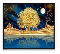 Copertura for scatola del contatore elettrico for interni, copertura decorativa moderna Contatori della scatola del contatore elettrico creativo Copertura Decorazione Nascondi dipinti, 60x50 cm(60x40c