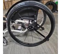 Copertura for sedia a rotelle, coperture for cerchioni di spinta for sedia a rotelle, 1 paio di coperture antiscivolo resistenti all'usura for spingere la mano, accessori for sedia a rotelle(24in,Blac