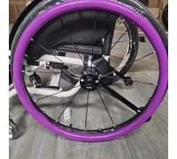Copertura for sedia a rotelle, coperture for cerchioni di spinta for sedia a rotelle, 1 paio di coperture antiscivolo resistenti all'usura for spingere la mano, accessori for sedia a rotelle(24in,Purp